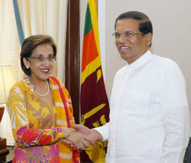 පකිස්තාන විදේශ ලේකම් ජනපති හමුවෙයි