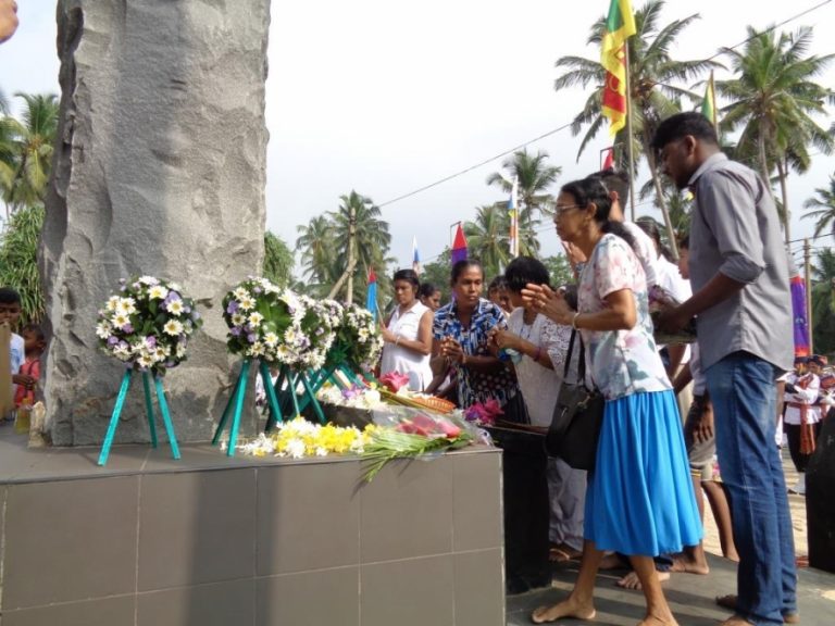 ගාල්ලේදී සුනාමියෙන් ජීවිත අහිමි වූවන්ට පිං පැමිණවීමේ වැඩසටහනක්