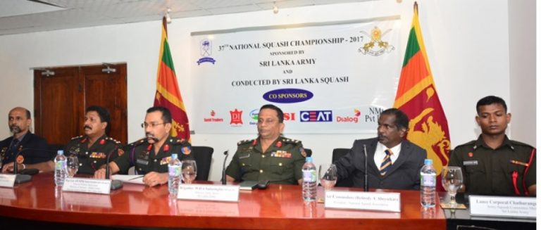 37 වන ජාතික ස්කොෂ් තරඟය 2017 ලබන 16,17, 18 හා 19 වෙනිදා