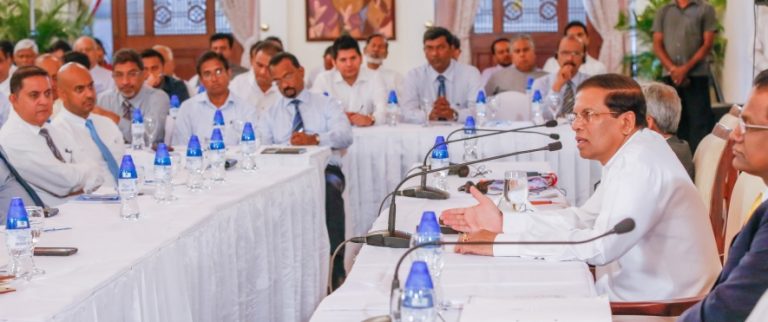 ජනපති හා මාධ්‍ය ආයතන ප්‍රධානින් අතර හමුවක්