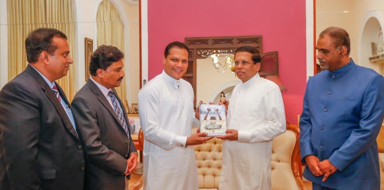2018 ක්‍රීඩා කැලැන්ඩරය ජනපතිට පිළිගන්වයි
