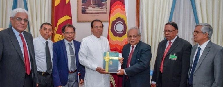 මුදල් කොමිෂන් සභාවේ 2016 වාර්ෂික වාර්තාව ජනපතිට