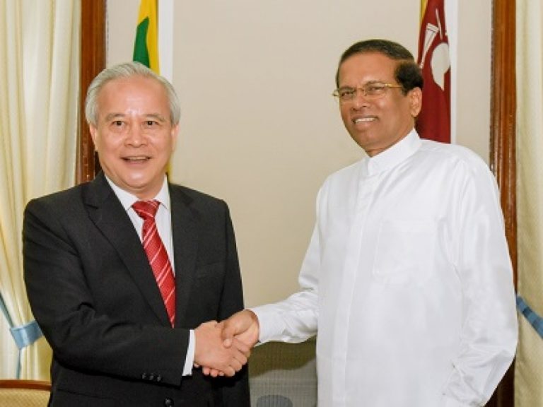 චීනයේ විශේෂ නියෝජිතවරයා සහ ජනපති අතර හමුවක්