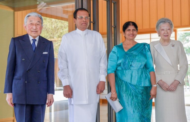 ජනපති සහ ජපාන අකිහිතෝ අධිරාජයා අතර හමුවක් – ජපාන අධිරාජයාගෙන් ජනපතිට උණුසුම් පිළිගැනීමක්