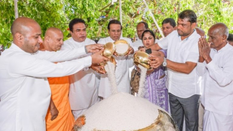 ජනපති ප‍්‍රධානත්වයෙන් හෙළයේ මහා ගොවි පිළිවෙත, ජාතික අලුත් සහල් මංගල්‍යය ඓතිහාසික ජයශ‍්‍රී මහා බෝ සමිඳුන් අභියස දී