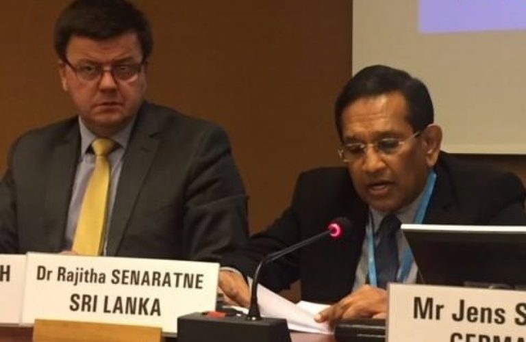 ලෝක සෞඛ්‍ය සංවිධානයේ උප සභාපති අමාත්‍ය රාජිත සේනාරත්න මහතා පිළිගැනීමේ උත්සවය අද