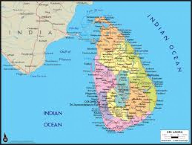 ශ්‍රී ලංකාවේ නවතම සිතියම හෙට ප්‍රකාශයට පත් කෙරේ