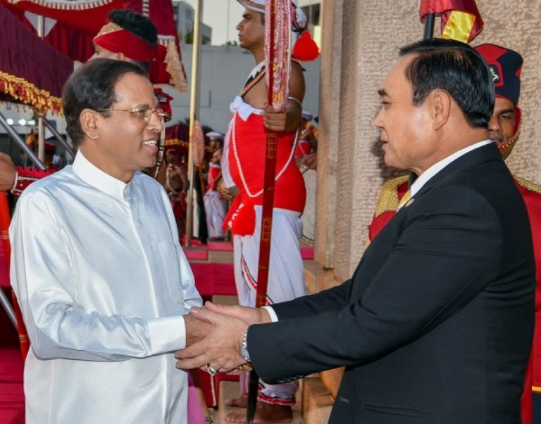 ශ්‍රී ලංකාව සහ තායිලන්තය අතර ගිවිසුම් 04කට අත්සන් තැබෙයි