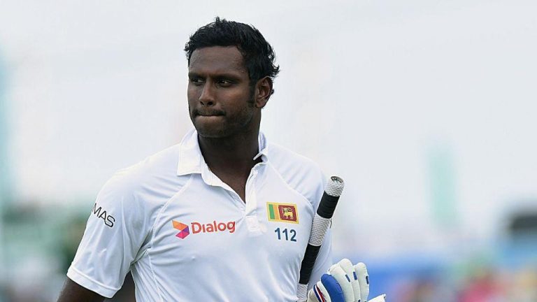 ටෙස්ට් ලකුණු 5000 සීමාව පසු කිරීමට ඇන්ජෙලෝ මැතිව්ස් සමත් ව‌ෙයි