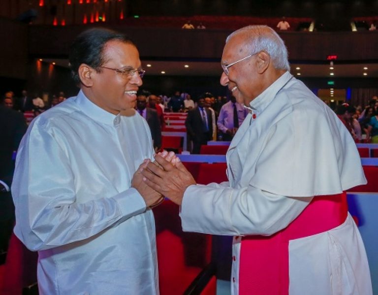 විශ්‍රාමික අගරදගුරු අති උතුම් ඔස්වල්ඩ් ගෝමිස් හිමිපාණන්ගේ රදගුරු අභිෂේකයේ ස්වර්ණ ජයන්ති සැමරුම ජනපති ප්‍රධානත්වයෙන්