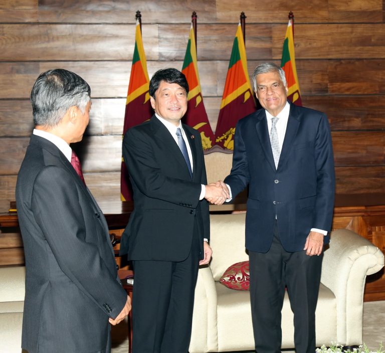 ජපාන ආරක්‍ෂක අමාත්‍යවරයා, අග්‍රාමාත්‍ය රනිල් වික්‍රමසිංහ මහතා හමුව‌ෙයි