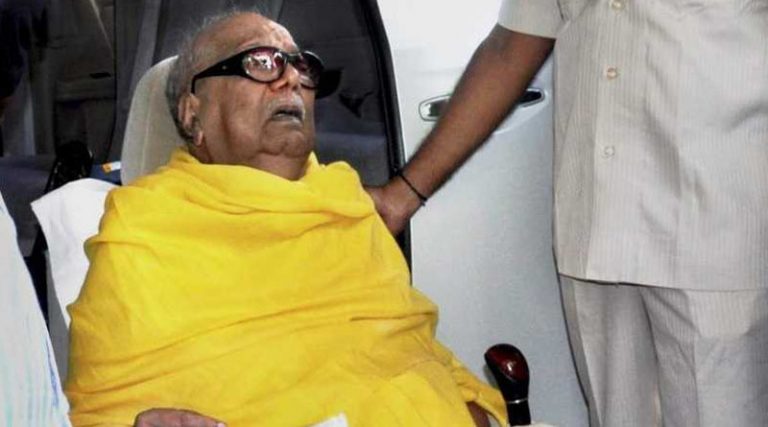 කරුණානිධිගේ තත්ත්වය නැවතත් බරපතල ව‌ෙ‌යි