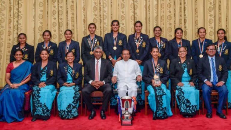 ආසියානු නෙට්බෝල් ශූරතාව දිනාගත් ශ‍්‍රී ලංකා නෙට්බෝල් කණ්ඩායම ජනපති හමුව‌ෙයි