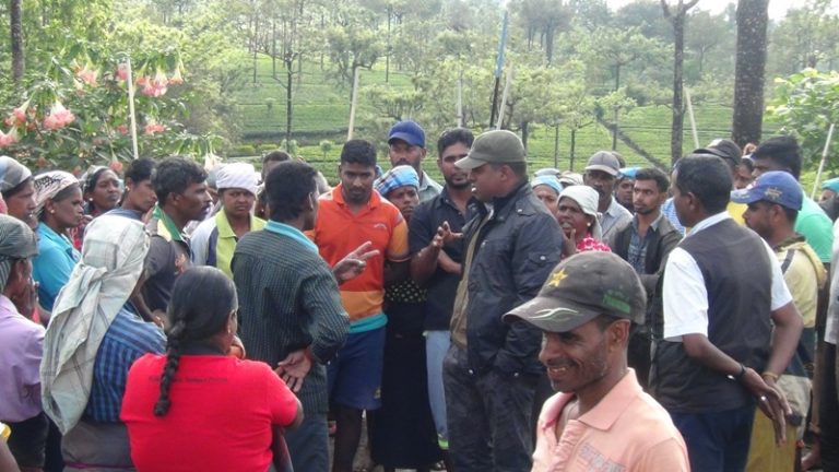 වතු පාලන අධිකාරියට එරෙහිව වතු කම්කරුවන් සිදුකළ විරෝධතාවය අවසන්