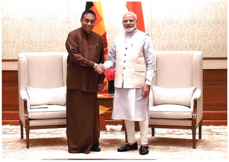 කථානායක කරු ජයසුරිය සහ ඉන්දිය අගමැති අතර හමුවක්