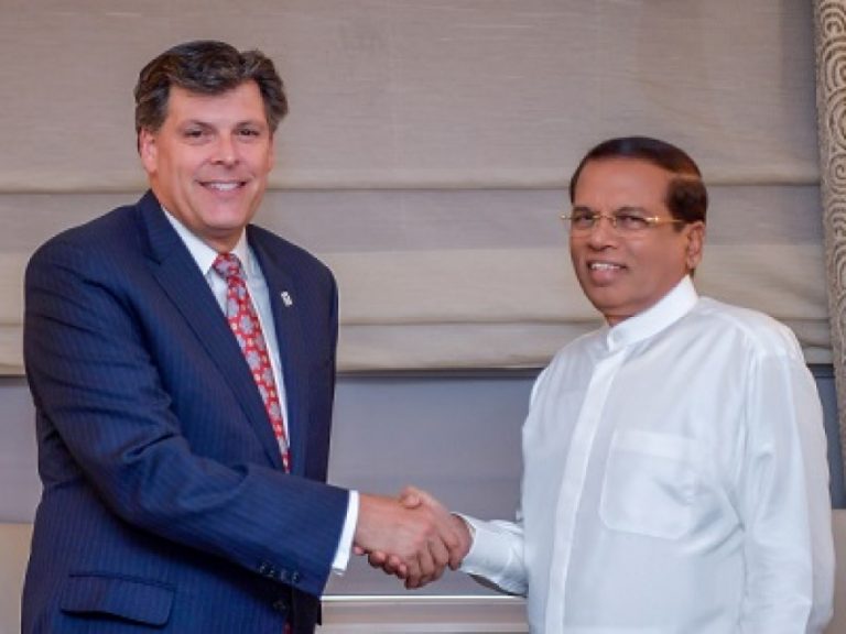 එක්සත් ජනපද සහශ්‍ර අභියෝගතා සංස්ථාවේ ප්‍රධාන විධායක නිලධාරි ජනපති හමුවෙයි