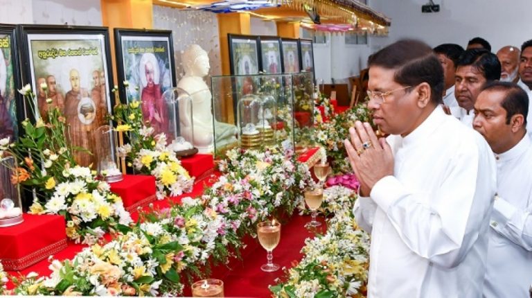 ශ්‍රී සෝමානන්ද තෙමහල් මන්දිරය සග සතුකොට පූජා කිරීමේ පුණ්‍ය මහෝත්සවය ජනපති ප්‍රධානත්වයෙන්