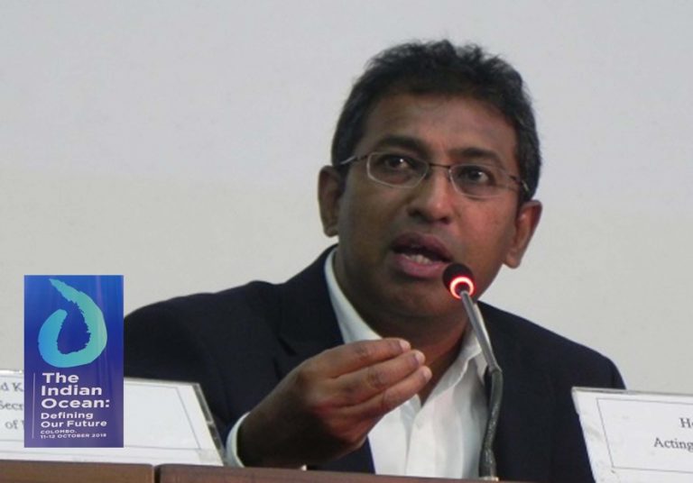 ”ඉන්දියානු සාගරය” සමුළුව ශ්‍රී ලංකාව ඉන්දියන් සාගරයේ කේන්ද්‍රස්ථානය කිරීමේ වේදිකාව කර ගත හැකියි