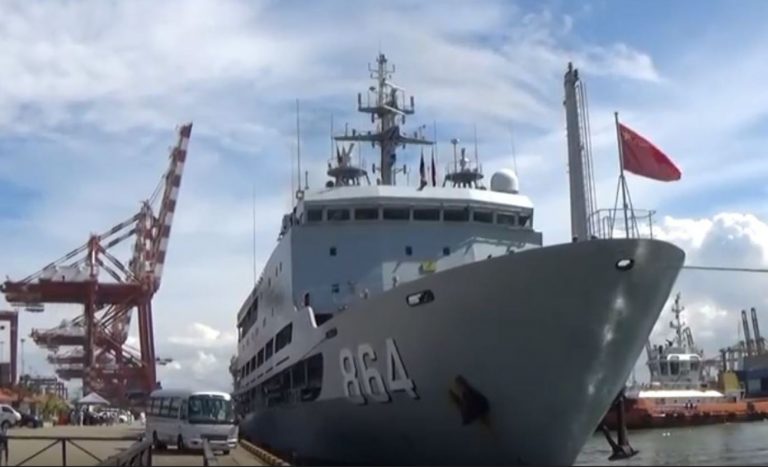 චීන නාවික හමුදාවට අයත් හයි යන්ග්ඩාඕ නෞකාව කොළඹ වරායට