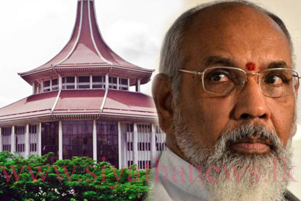 විග්නේශ්වරන්ගේ අභියාචනය නොවැම්බර් 8 වන දා