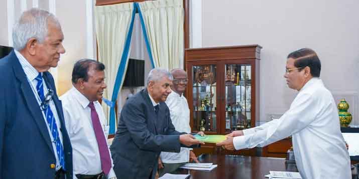 කාර්මික හා වෘත්තීය අධ්‍යාපනය පිළිබඳ ජාතික ප්‍රතිපත්ති ප්‍රකාශය ජනපතිට