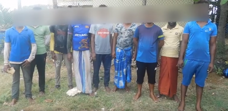 නීති විරෝධීව මසුන් ඇල්ලූ 09ක් නාවික හමුදා අත්අඩංගුවට
