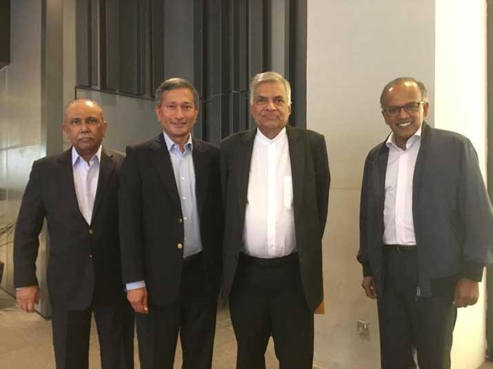 සිංගප්පුරු ස්වදේශ කටයුතු ඇමති ශ්‍රී ලංකාව අගයයි