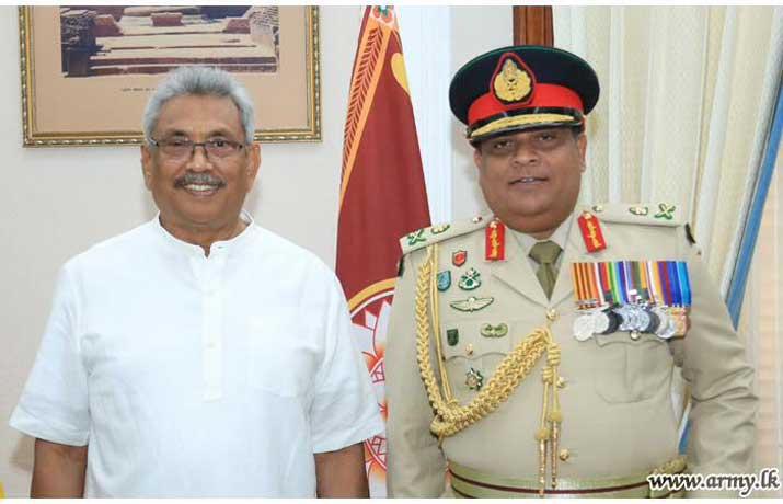 ජනපති හා යුද හමුදාපති අතර හමුවෙයි (ඡායාරූප)