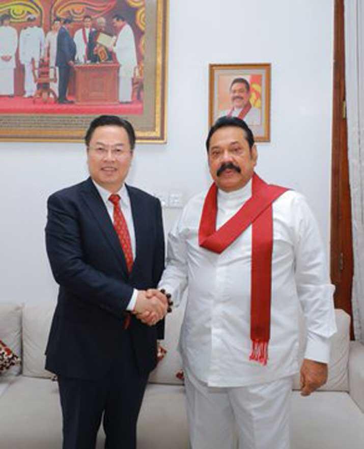 ලංකාවේ චීන තානාපති හා මහින්ද අතර හමුවක්