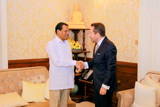 තුර්කි තනාපති හා මෛත්‍රී හමුවෙයි