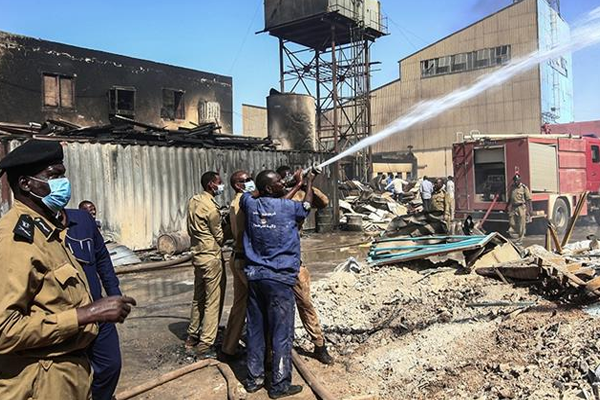 සුඩානයේ කම්හලක පිපිරීමක්