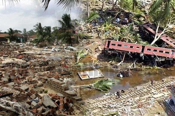 සුනාමියෙන් මිය ගිය අය වෙනුවෙන් විනාඩි දෙකක නිශ්ශබ්දතාවයක්