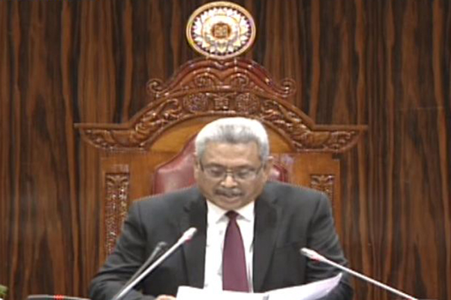 පාර්ලිමේන්තුව අමතම්න් ජනපති කියන දේ