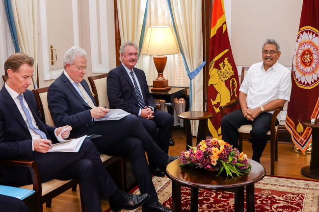 ලක්සම්බර්ග් විදේශ ඇමති ජනපති හමුවෙයි