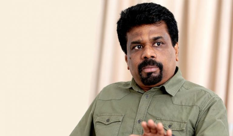 අනුර කුමාර නාම යෝජනා පත්‍රයට අත්සන් තබයි