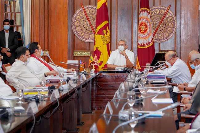 11 වෙනිදා රට යථා තත්වයට පත් කිරීමේ ක්‍රියාමාර්ග ගැන ජනපතිගේ විමසුමට