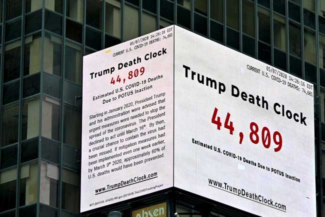 ට්‍රම්ප්ගේ මරණ ඔරලෝසුව