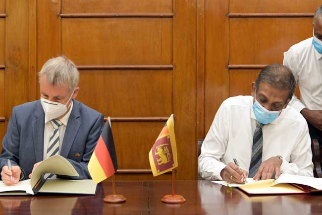 ජර්මානු රජයෙන් යුරෝ මිලියන 11 ක තාක්ෂණික ආධාර ලබාගැනීමේ ගිවිසුමකට
