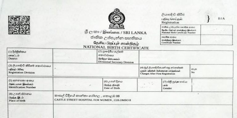 අලුත් වන උප්පැන්න සහතිකය