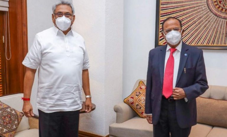 ඉන්දීය ජාතික ආරක්ෂක උපදේශක සහ ජනපති හමුවෙයි