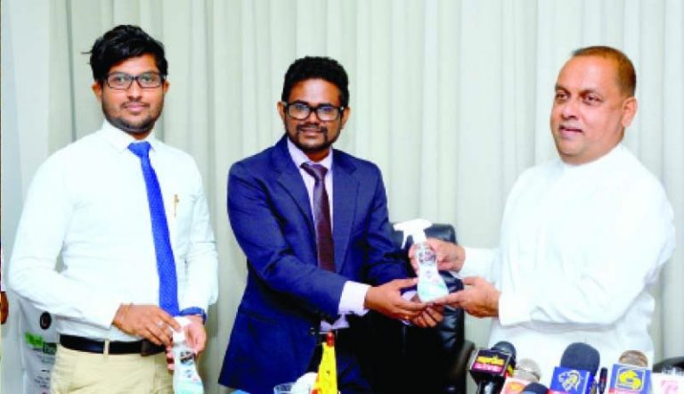 කොරෝනා පාලනයට පරිසර හිතකාමී සේදුම් දියරයක්