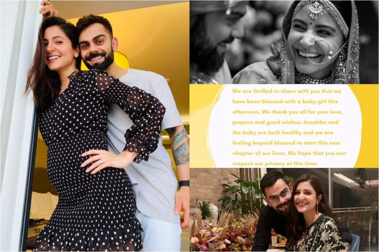 කෝලි හා අනුෂ්කා ෂර්මා පවුලට එක් වූ සිගිති දියණිය