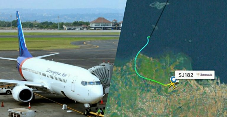 අතුරුදන් ඉන්දුනීසියානු ගුවන් යානය මුහුදට කඩා වැටිලා