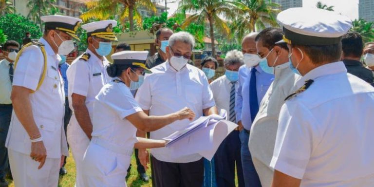 ගාලු මුවදොර ආදර්ශ වෙළෙඳකුටි ජනපති නිරීක්ෂණයට