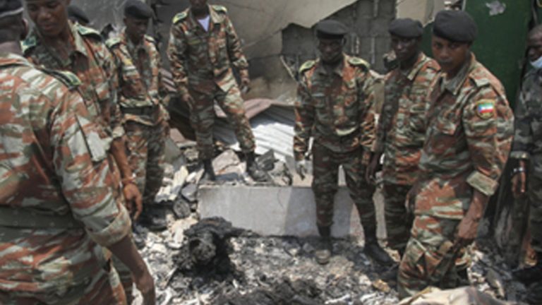 ගිනියා පිපිරීමෙන් සිදු වූ මරණ ගණන 98ක් දක්වා ඉහළට