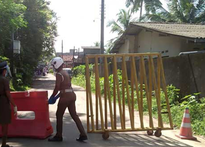කුරුණෑගල තිත්තවැල්ගාල්ල ග්‍රාම නිලධාරී කොට්ඨාසයට සංචරණ සීමා පනවයි