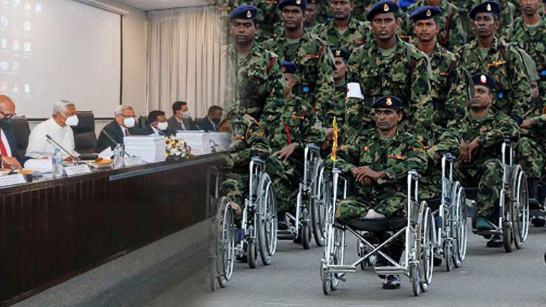 මියගිය සහ ආබාධිත රණවිරු වැටුප යැපෙන්නන්ටත් දිවි ඇති තෙක් ගෙවීමට තීරණයක්