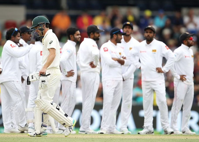 නවතම ටෙස්ට් ශ්‍රේණිගත කිරීම්වල  ශ්‍රී ලංකාව 8 වැනි තැනට