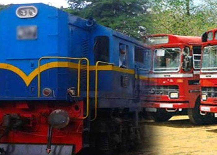 අන්තර් පළාත් සීමිත බස් සහ දුම්රිය ගමන්වාර අද සිට