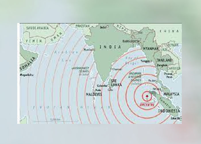 ඉන්දීය සාගරයේ භූ චලනයක්